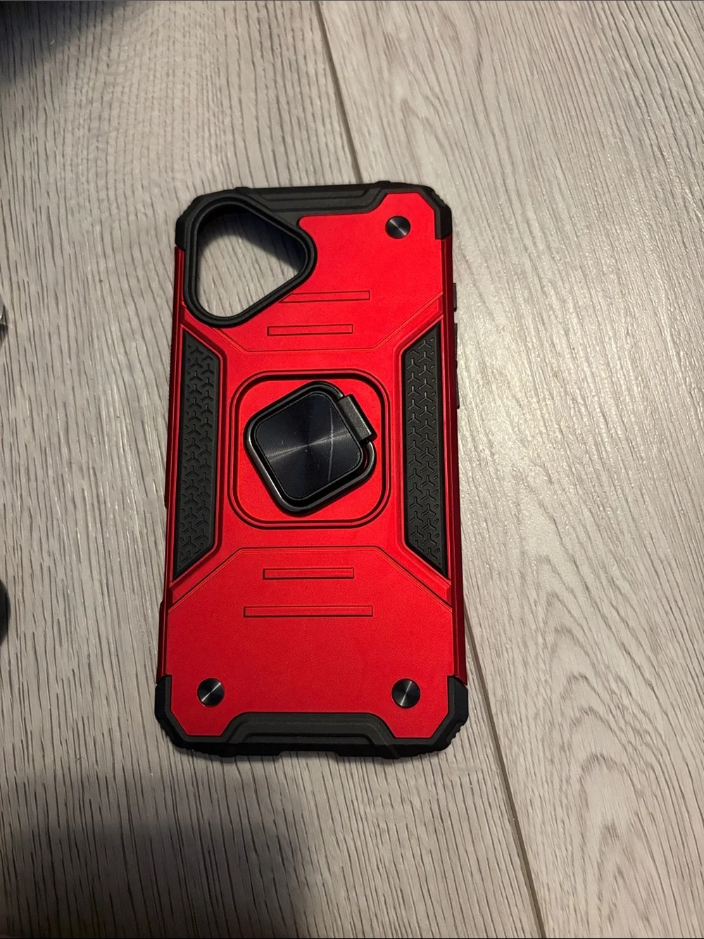 Red Rugged Armor Phone Case with Kickstand
